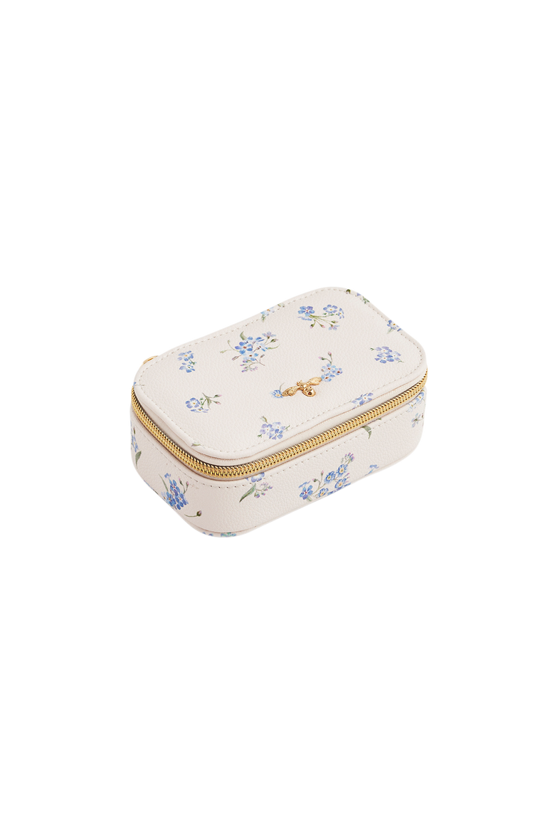 Floral Jewellery Box Small, Main, color, Light Beige