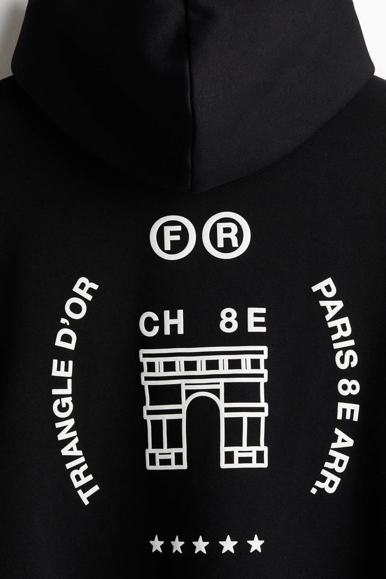 Loose Fit Hoodie, Alternate, color, Black/Paris