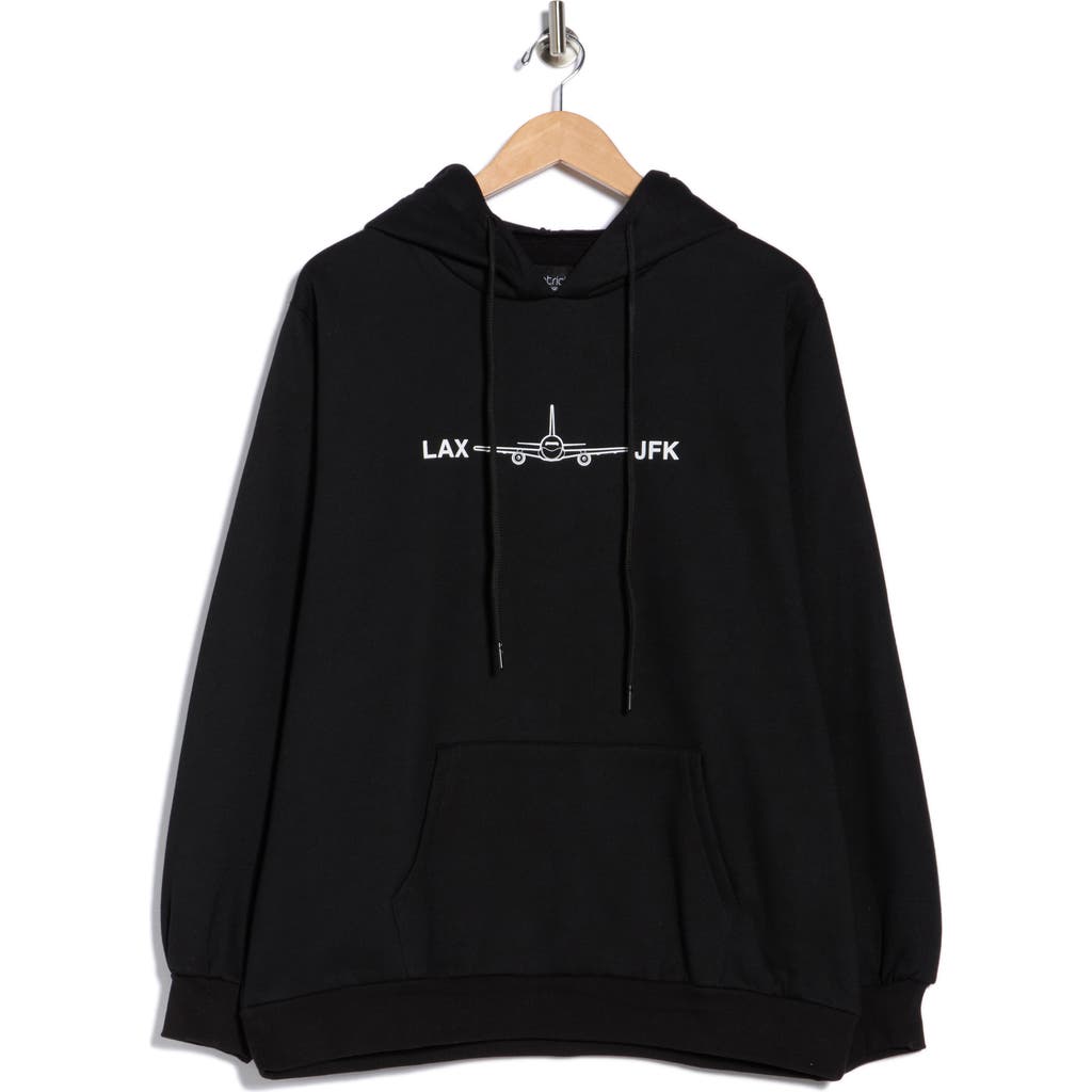 Patrick . Lax To Jfk Hoodie In Black