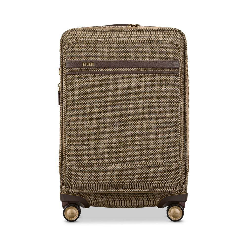 Hartmann Tweed Carry-On Expandable Spinner, Main, color, Tweed/Natural Leather