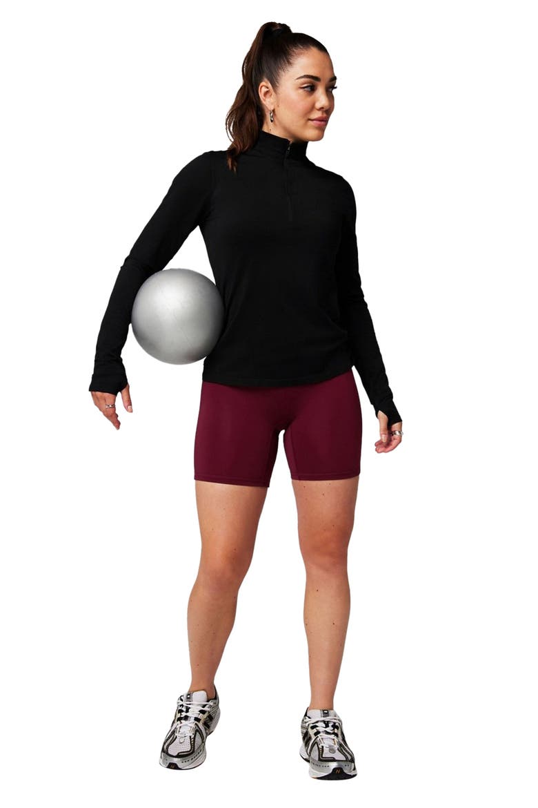 Women's Feather Tech+ Half-Zip Top, Alternate, color, Black
