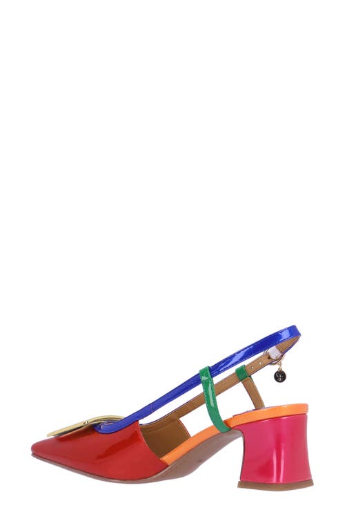 J. Reneé Kellen Slingback Pump In Red/blue/green