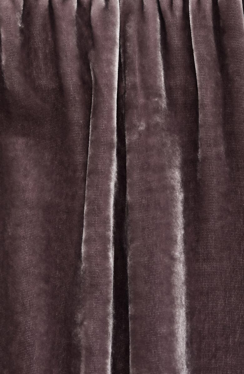 MANGO Velvet Lounge Pants, Alternate, color, Blackberry