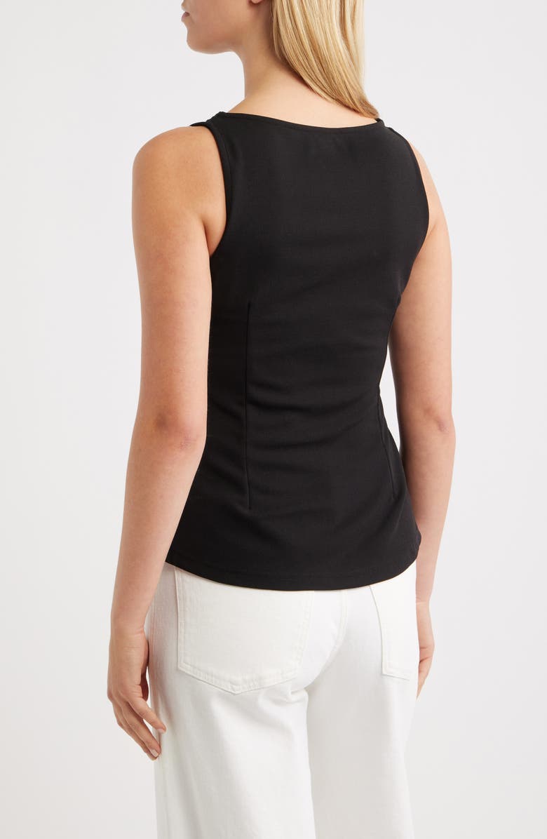 NIKKI LUND Silva Sleeveless Top, Alternate, color, Black