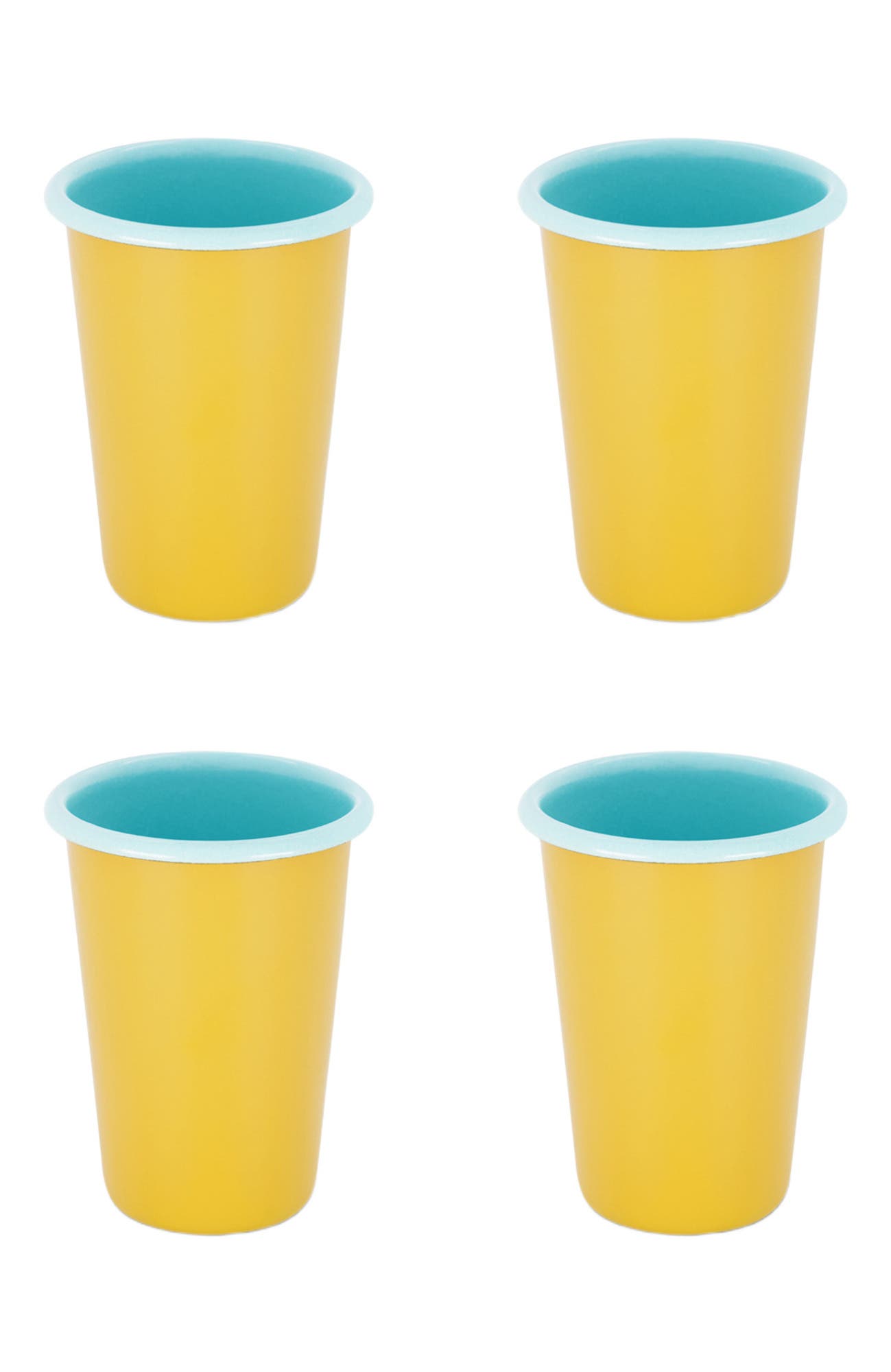 Mustard & Light Blue