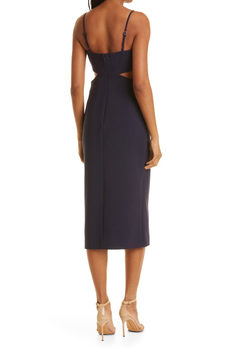 Kimmie Cutout Dress, Alternate, color, NAVY
