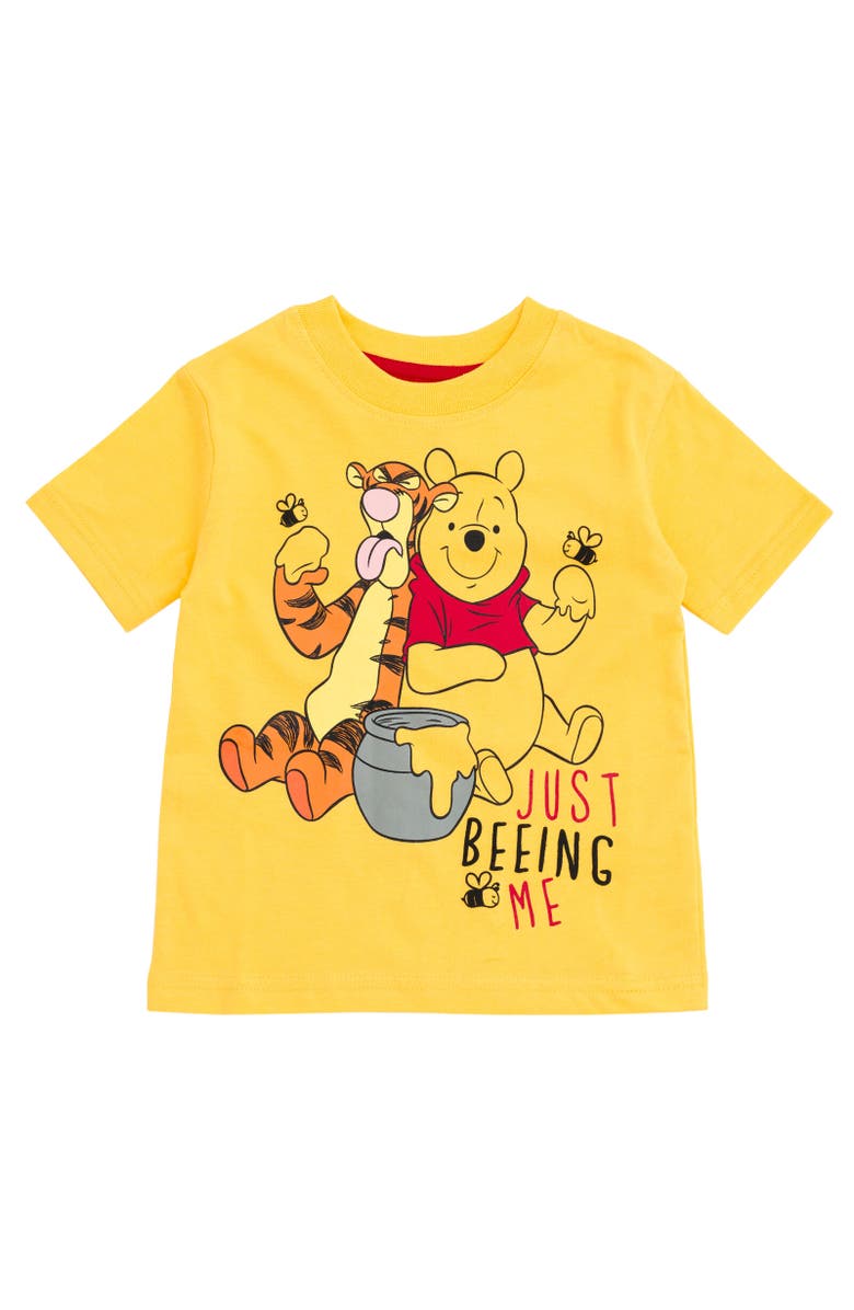 Disney Winnie the Pooh T-Shirt & French Terry Shorts Set, Alternate, color, Yellow