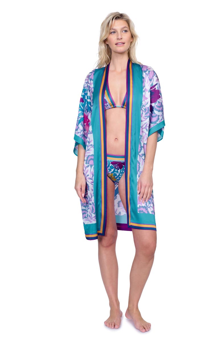 Gottex Bali Robe Swim Coverup, Main, color, 