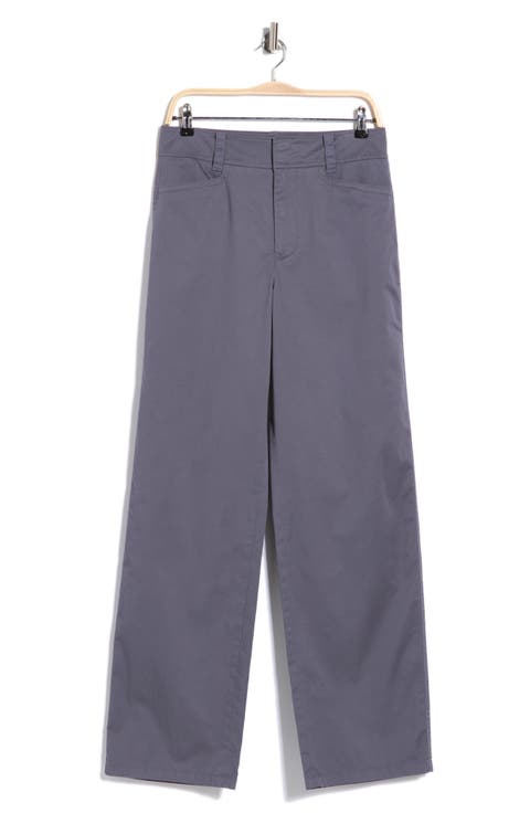 High Waisted Stretch Cotton Pants