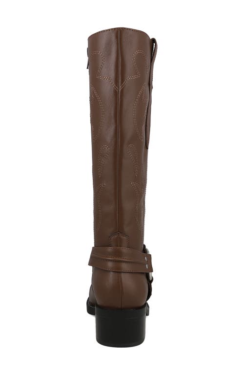 Mia Diego Harness Boot In Brown