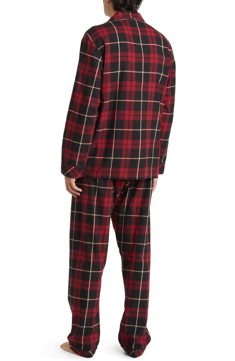 Majestic International Plaid Flannel Pajamas, Alternate, color, 