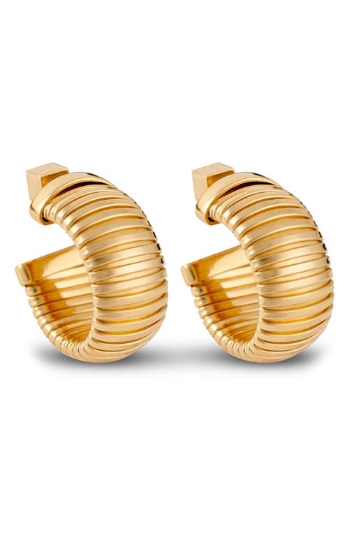 IVI Los Angeles Gaia Oval Hoop Earrings in Yellow Gold  product