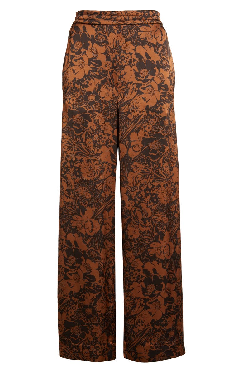 COS Floral Satin Wide Leg Pants, Alternate, color, 