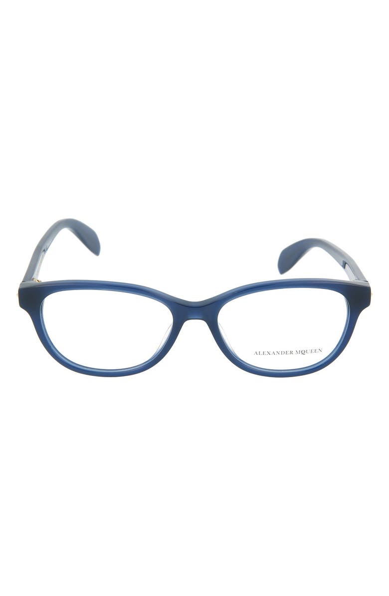 McQueen Alexander McQueen 52mm Cat Eye Optical Frames, Main, color,