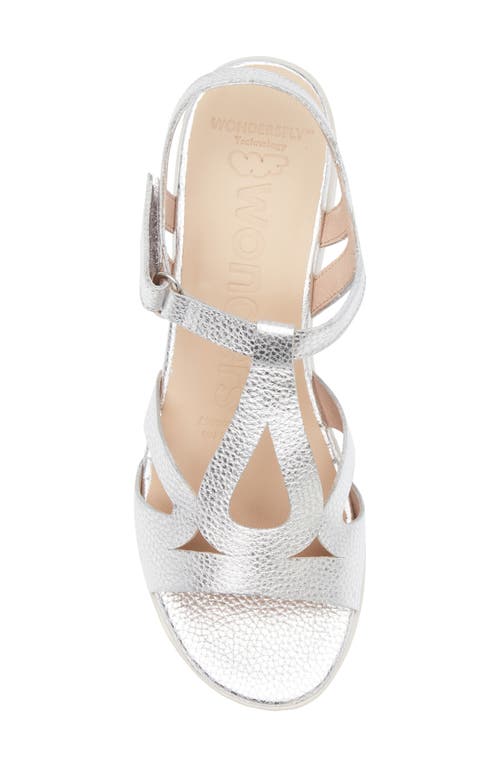 Wonders Blanca Platform Wedge Sandal In Max Plata