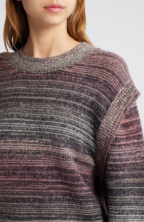 TREASURE & BOND TREASURE & BOND OMBRÉ STRIPE CREWNECK SWEATER