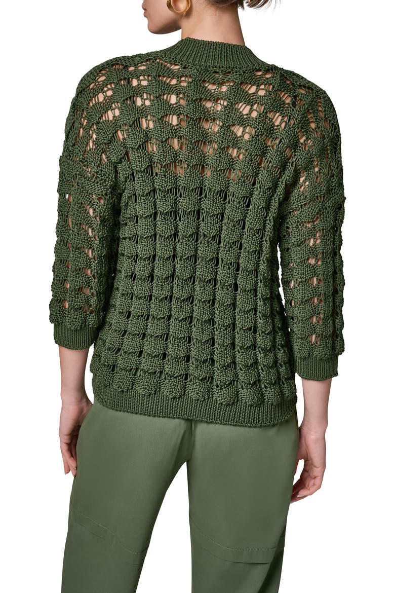 Relaxed Fit V-Neck Sweater, Alternate, color, VERDE