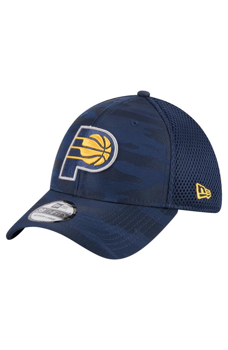 New Era Men's New Era  Navy Indiana Pacers Subtle Camo 39THIRTY Flex Hat, Alternate, color, 