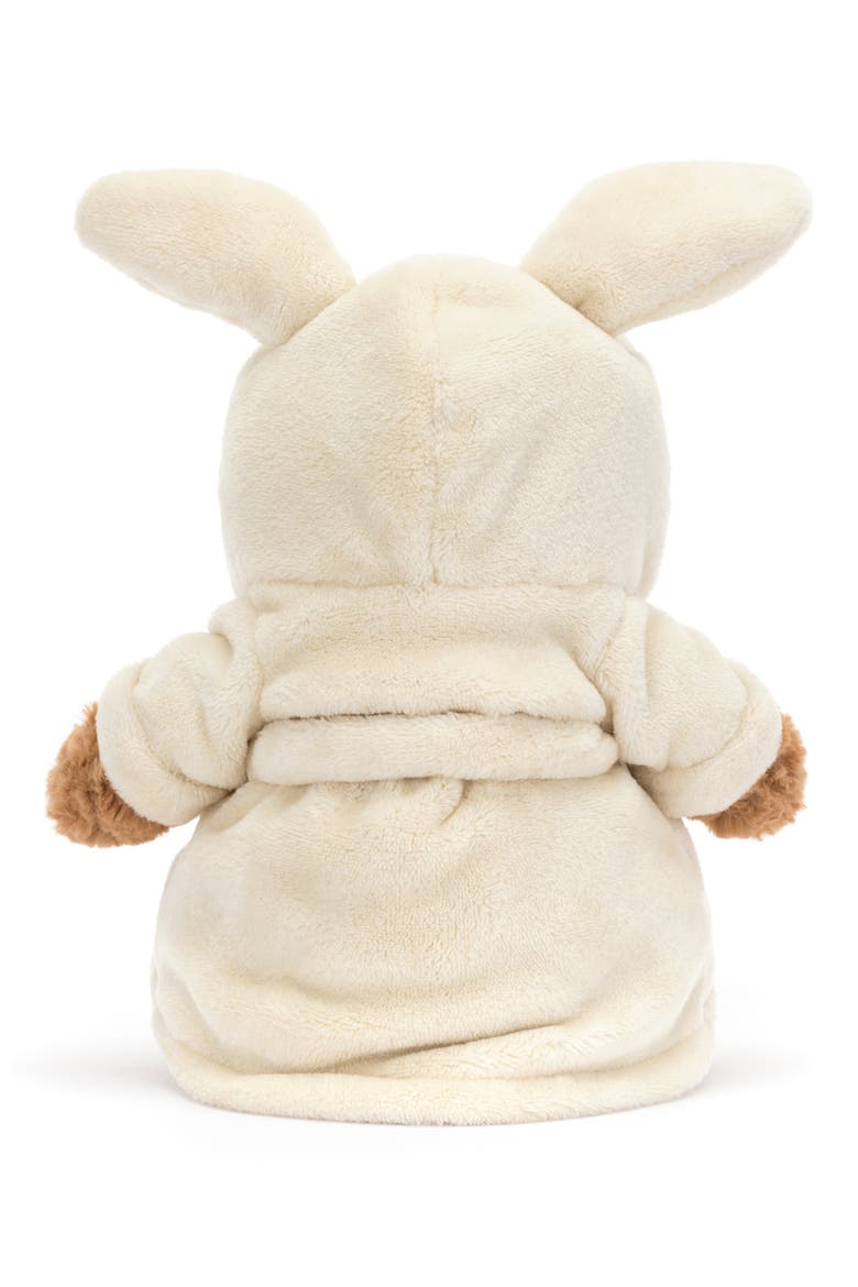 Bartholomew Bear Bathrobe Stuffed Animal, Alternate, color, BROWN