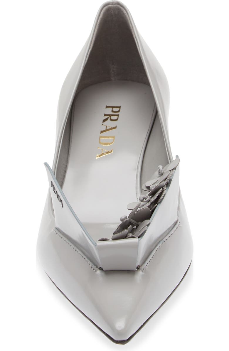 Prada Bunny Flora Kitten Heel Pointed Toe Pump, Alternate, color,