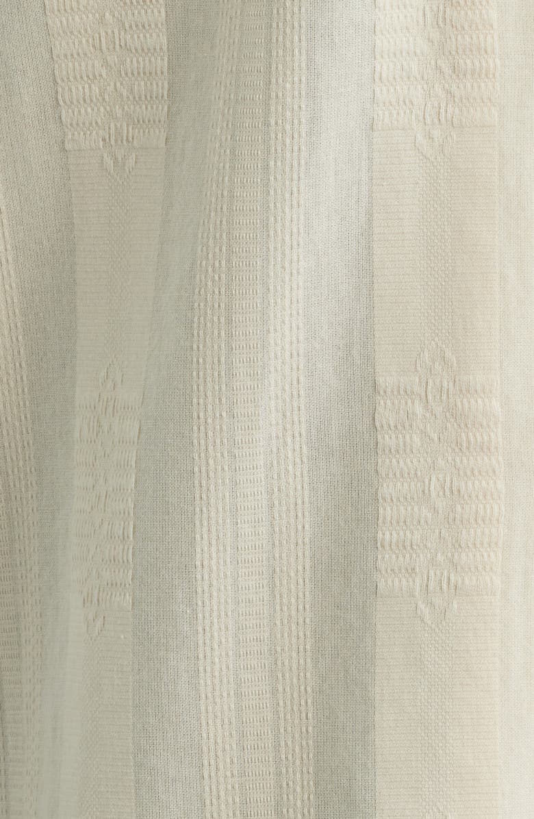 Obey Samuel Texture Stripe Camp Shirt, Alternate, color, Unbleached Multi