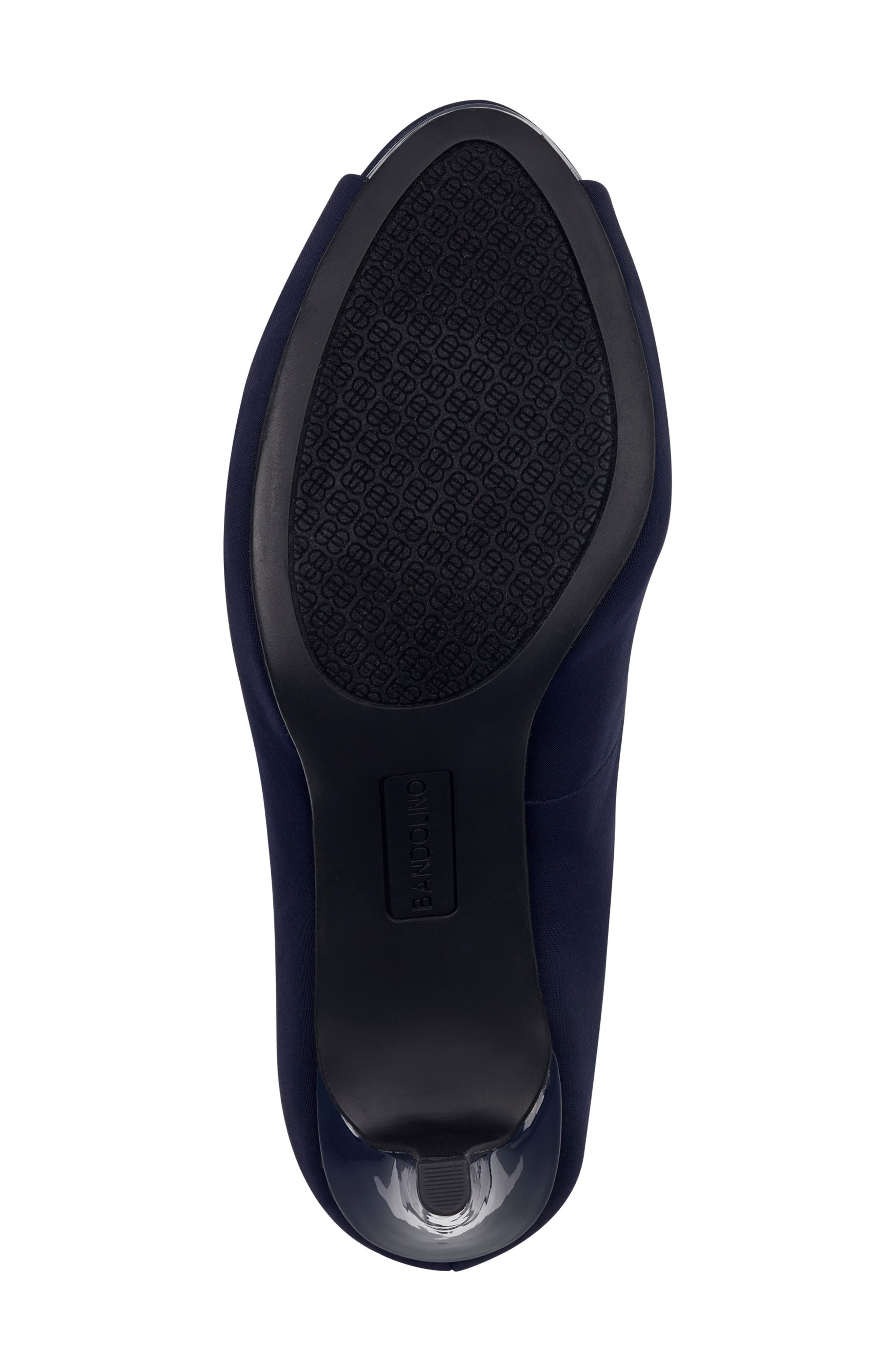 Rainaa Peep Toe Pump, Alternate, color, NAVY BLUE LYCRA
