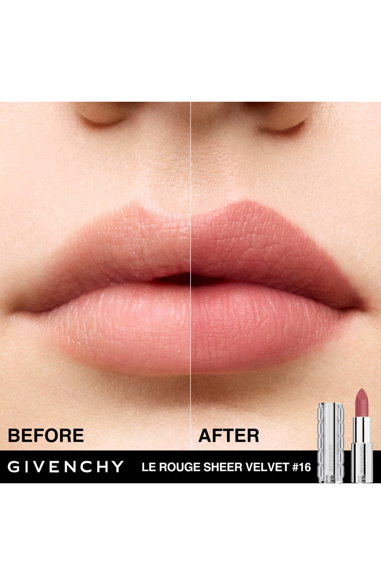 Givenchy Le Rouge Sheer Velvet Matte Lipstick, Alternate, color,