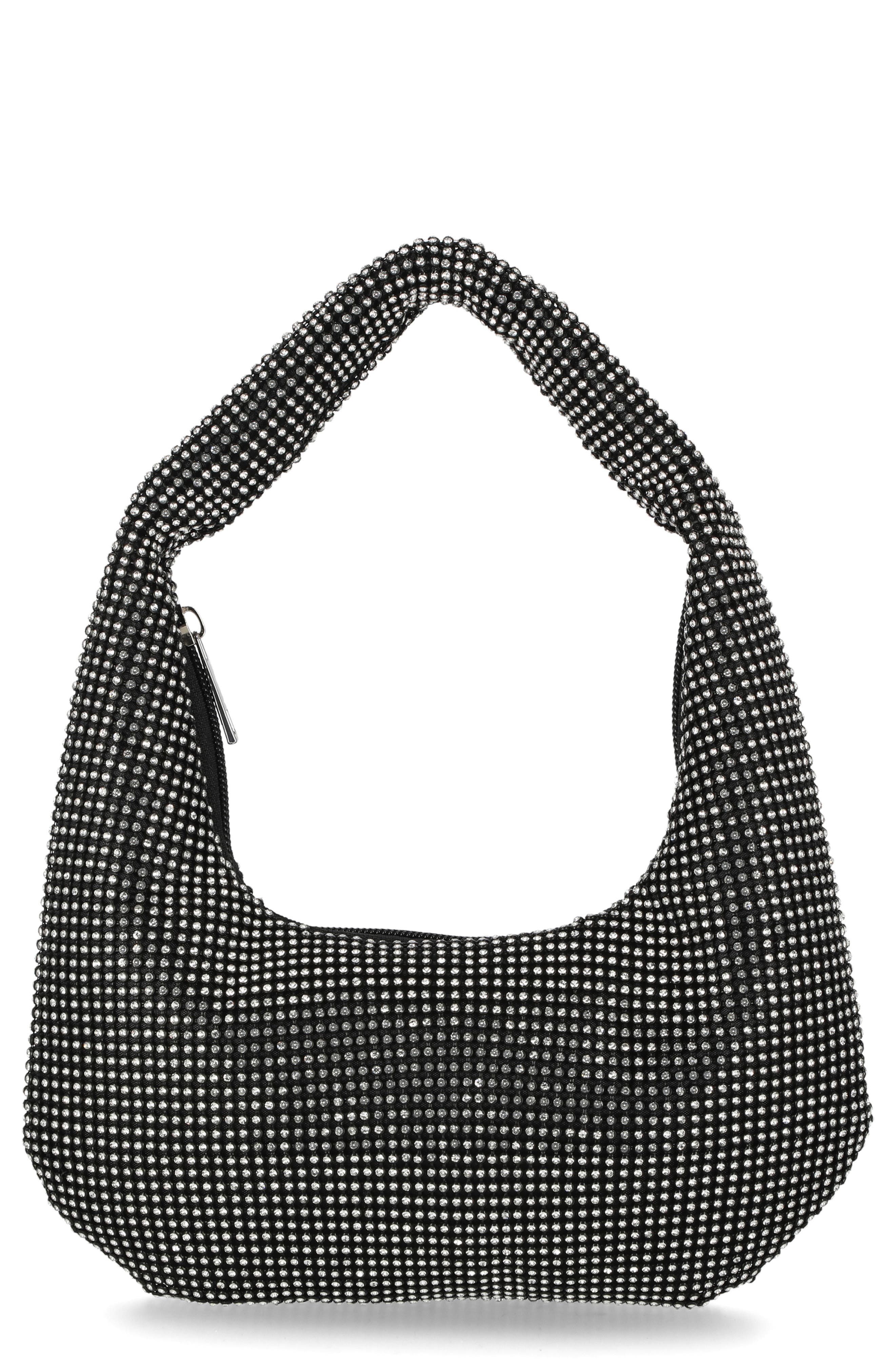 Jessica McClintock Ada Crystal Hobo Bag, Main, color, 