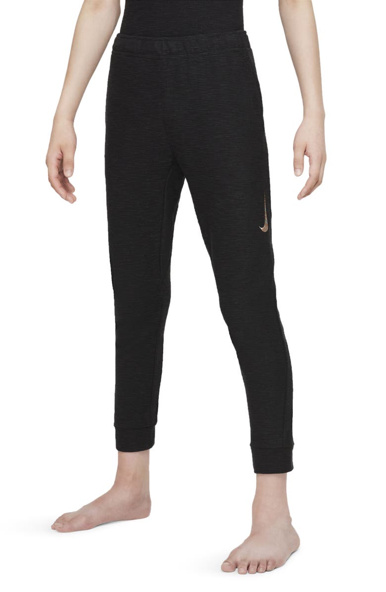 Nike Kids' Dri-FIT Slub Terry Yoga Pants, Main, color, 