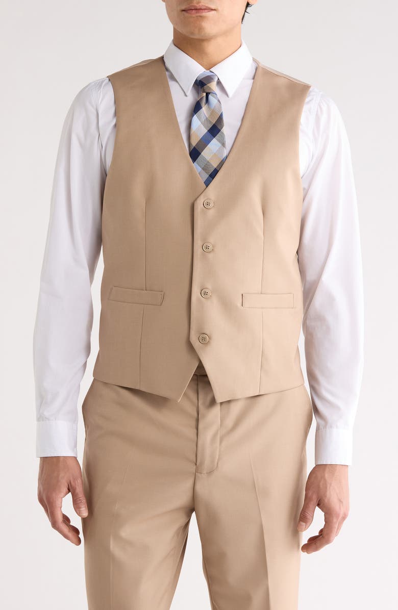 ZEGARIE Classic Fit 3-Piece Suit, Alternate, color, Tan