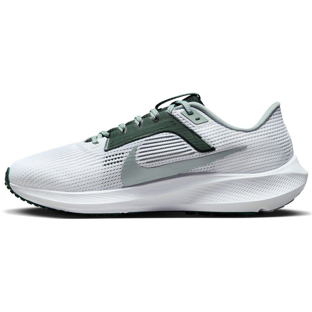 Unisex Nike  White Michigan State Spartans Zoom Pegasus 40 Running Shoe, Alternate, color, White