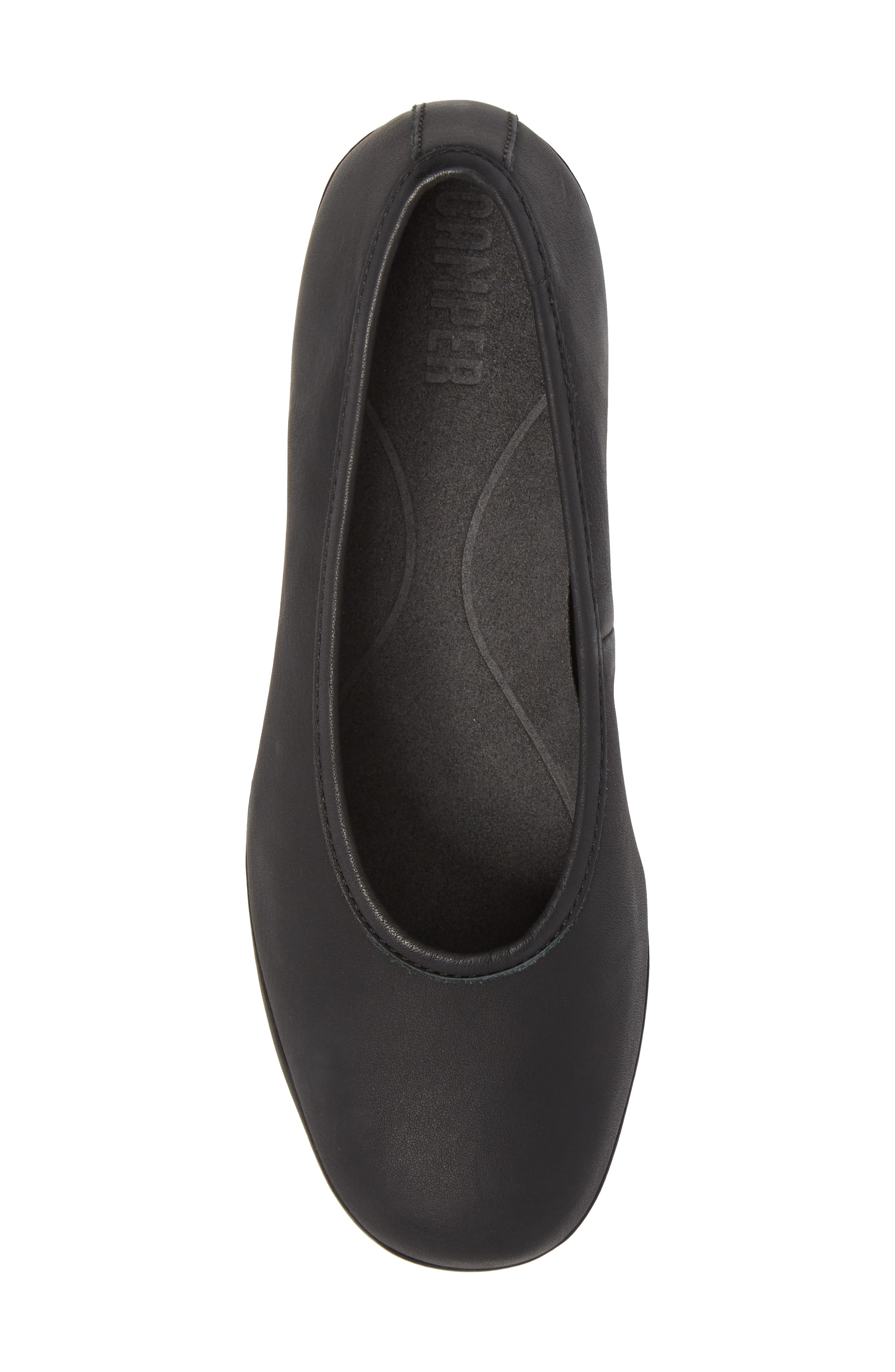 Alright Cone Heel Pump, Alternate, color, BLACK LEATHER