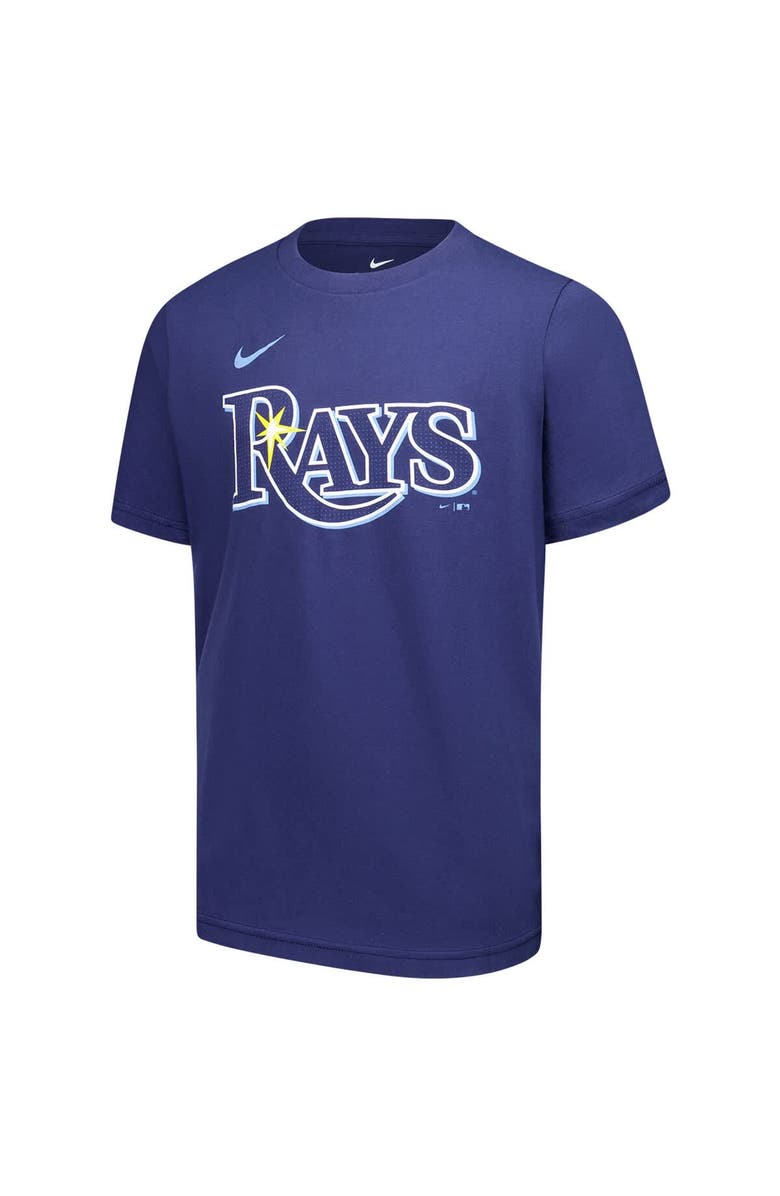 Nike Youth Nike Junior Caminero Navy Tampa Bay Rays Name & Number T-Shirt, Alternate, color, Navy
