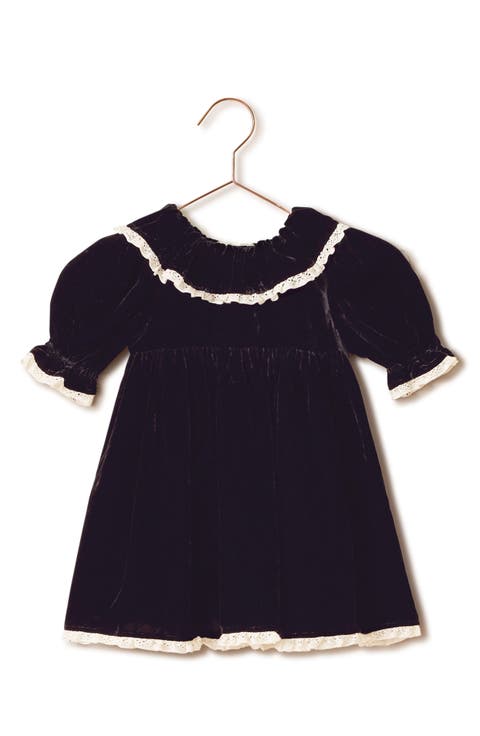 black toddler dress Bamboo Twirl in Midnight by Kyte Baby it allows your little one to move freely while standing out in any special occasion Baby Girl Black Shimmery Princess