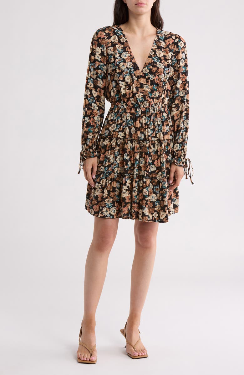 Lovestitch Floral Long Sleeve Dress, Main, color, 