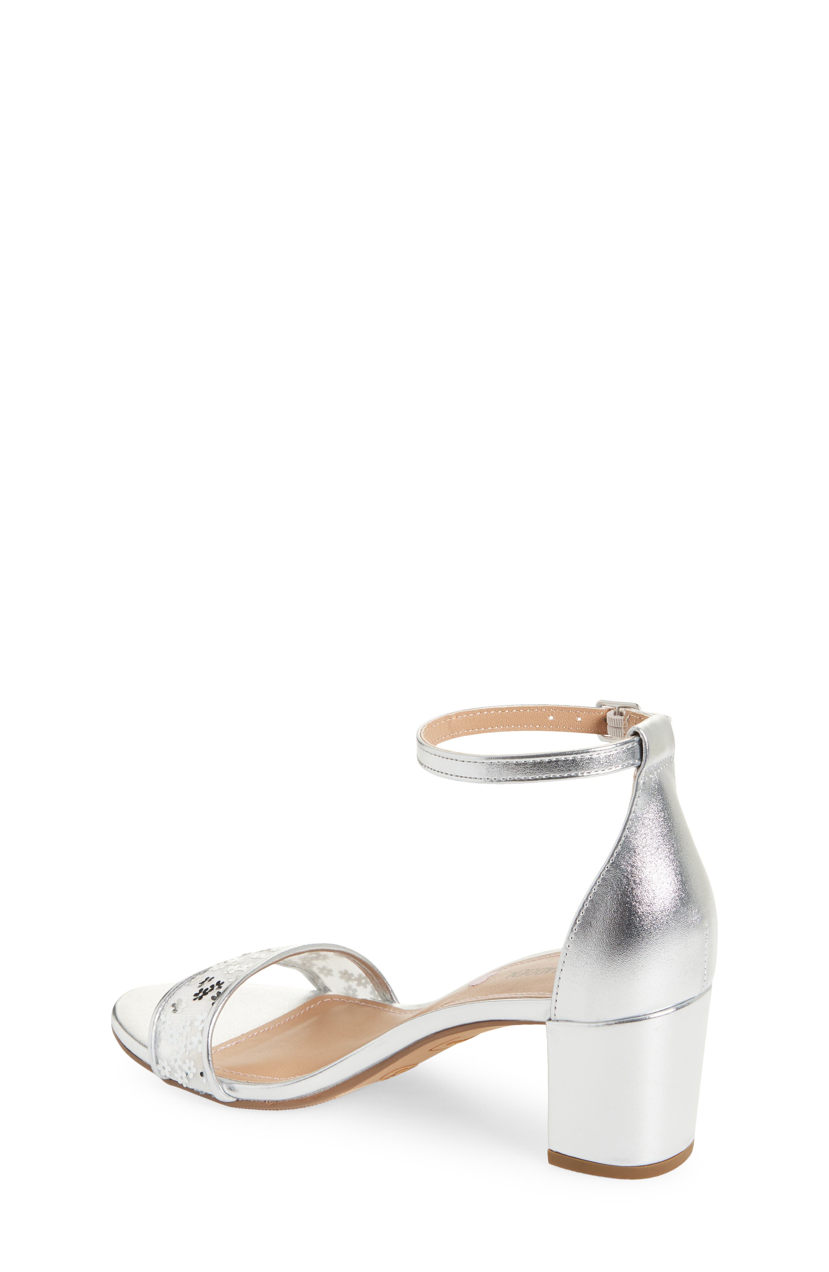 JCarrson Ankle Strap Sandal, Alternate, color, SILVER RHINESTONE