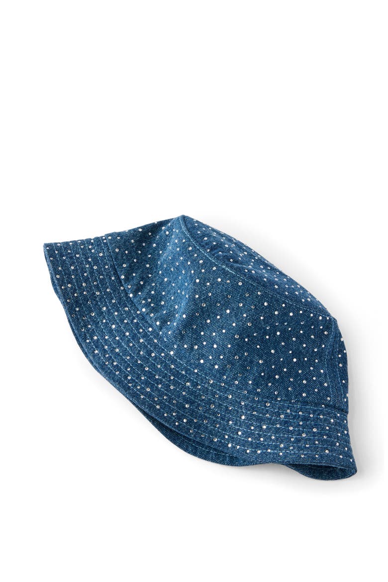 Kid's Kids Denim Bucket Hat, Alternate, color, Portsea Dark Blue Studs