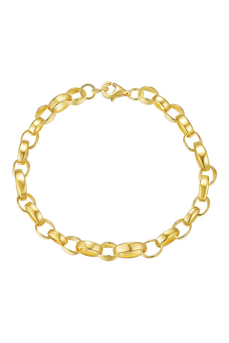 Oval Link Bracelet, Main, color, GOLD