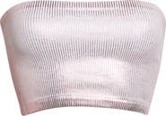 Free People Amelia Foil Bandeau Top