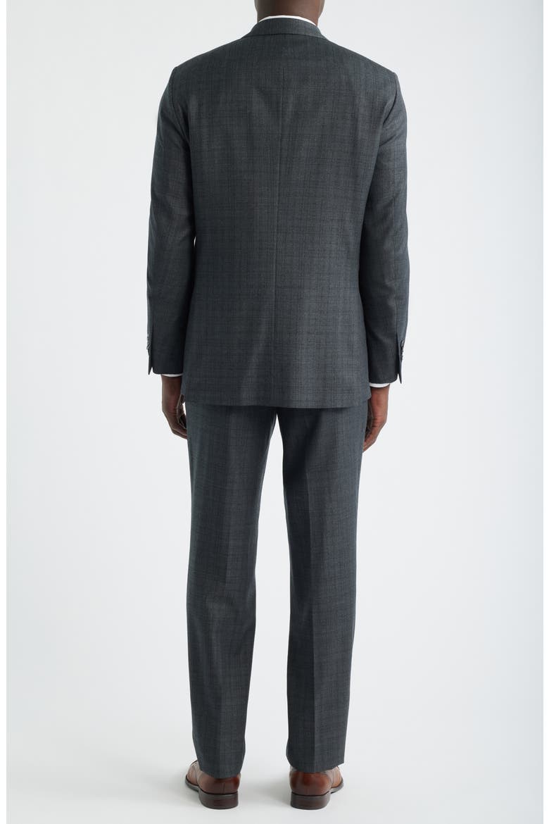 Flynn Classic Fit Charcoal Plaid Wool Suit, Alternate, color, CHARCOAL