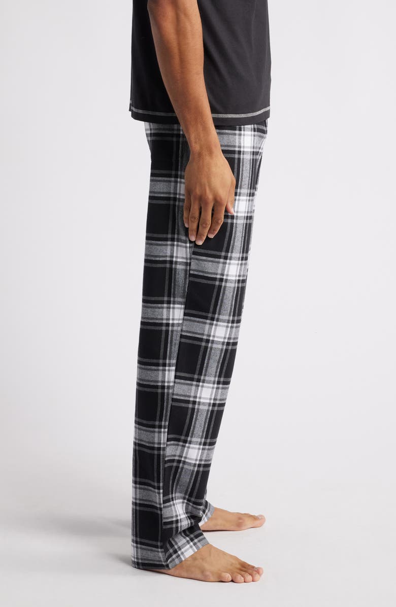 Majestic International Festive T-Shirt & Flannel Pajamas, Alternate, color, 