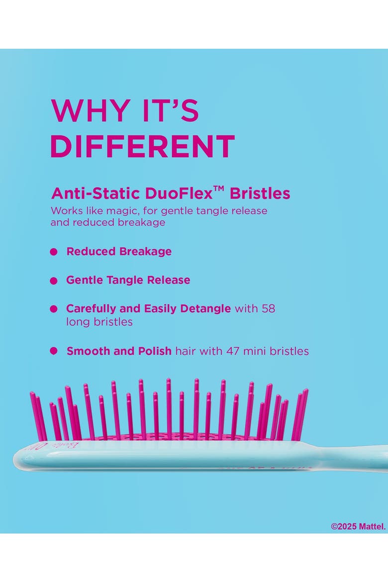 Unbrush Barbie Mini Detangling Brush, Alternate, color, Blue