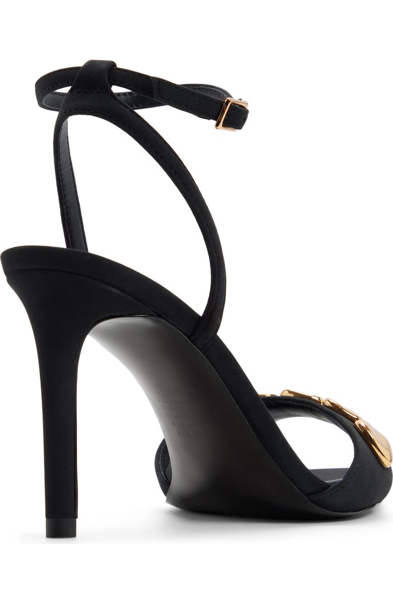 ALDO Leara Ankle Strap Pointed Toe Sandal, Alternate, color, Other Black
