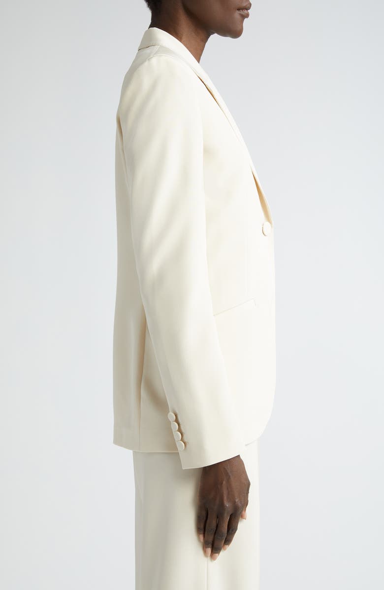 Lafayette 148 New York Fae Stretch Silk Crêpe de Chine Blazer, Alternate, color,