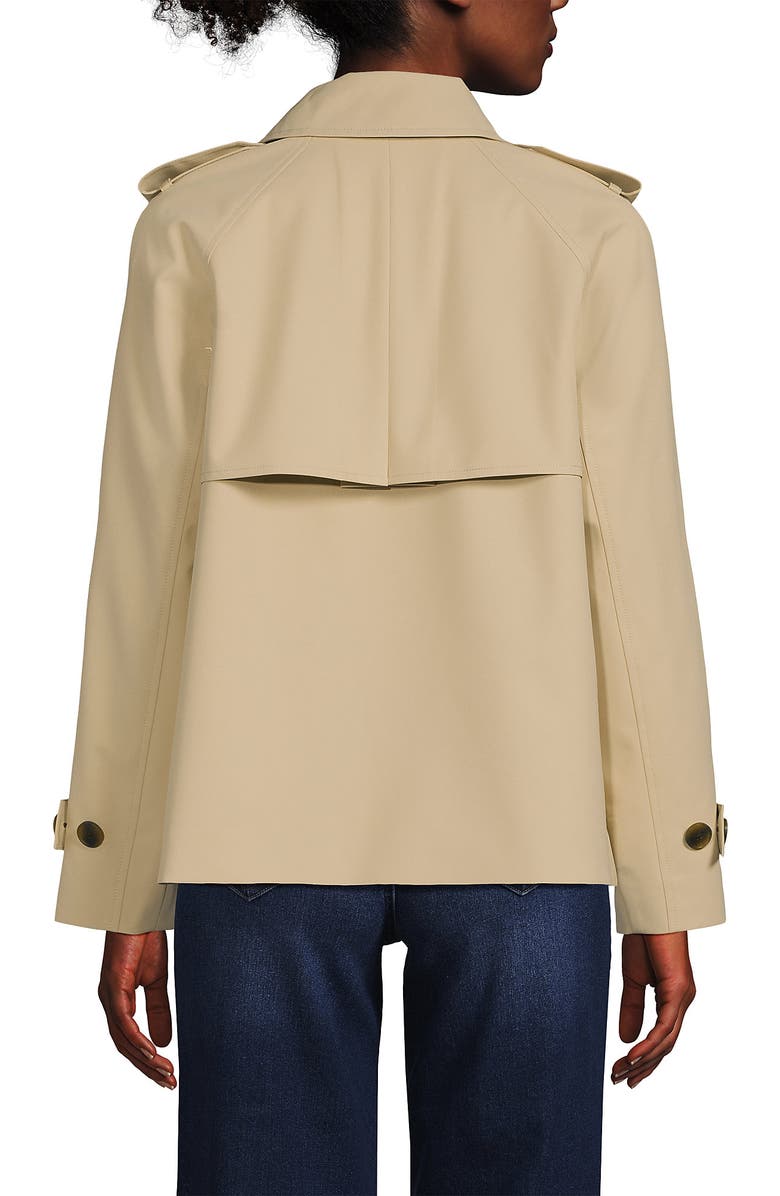 Lands' End Trench Rain Jacket, Alternate, color, Champagne