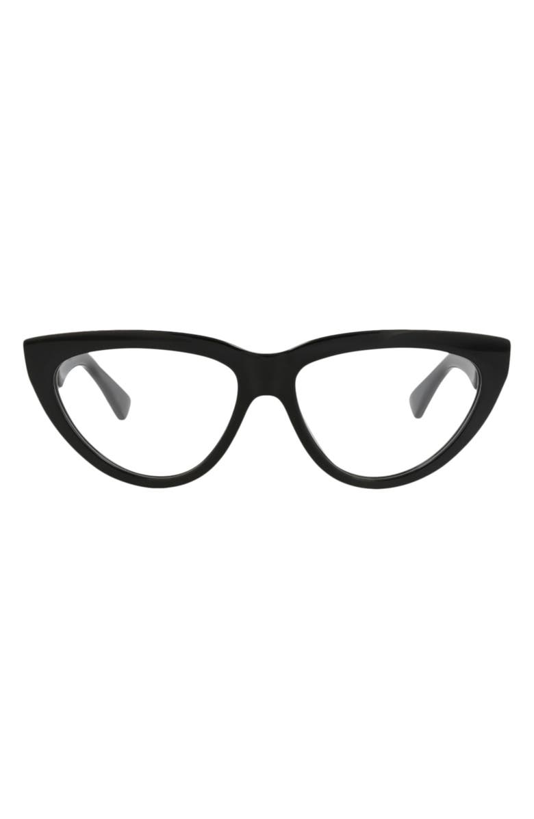 Bottega Veneta Optical Glasses, Main, color, Black Black Transparent