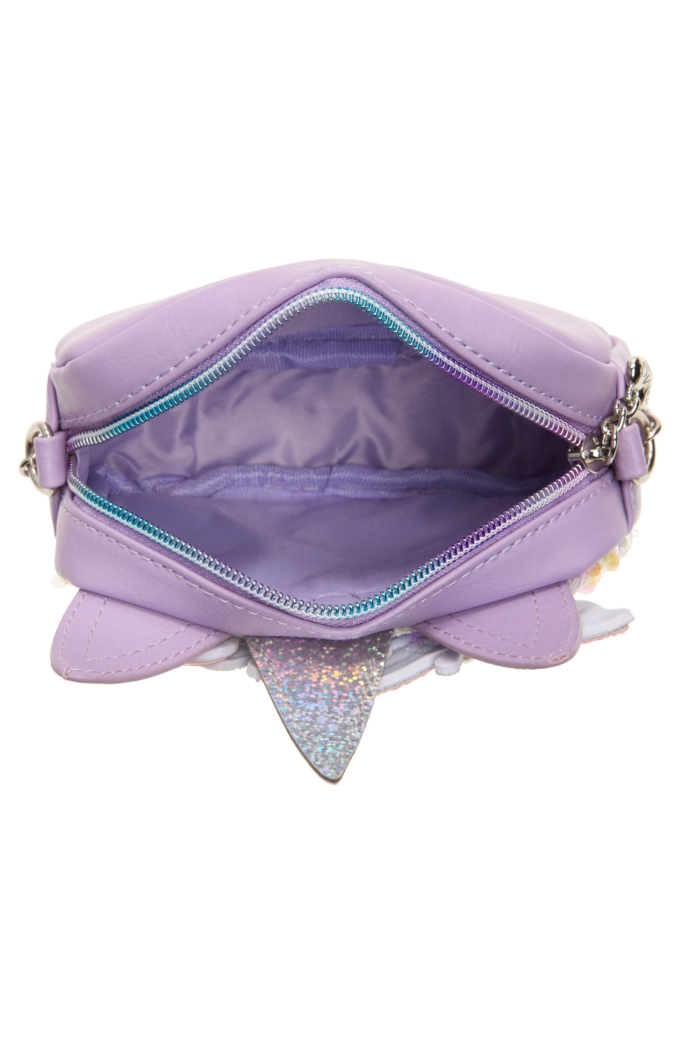 OMG Accessories Kids' Miss Gwen Sequin Crossbody Bag, Alternate, color, Orchid