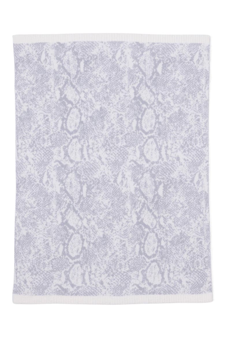 CozyChic® Python Print Throw Blanket, Alternate, color, PEARL/ OCEAN