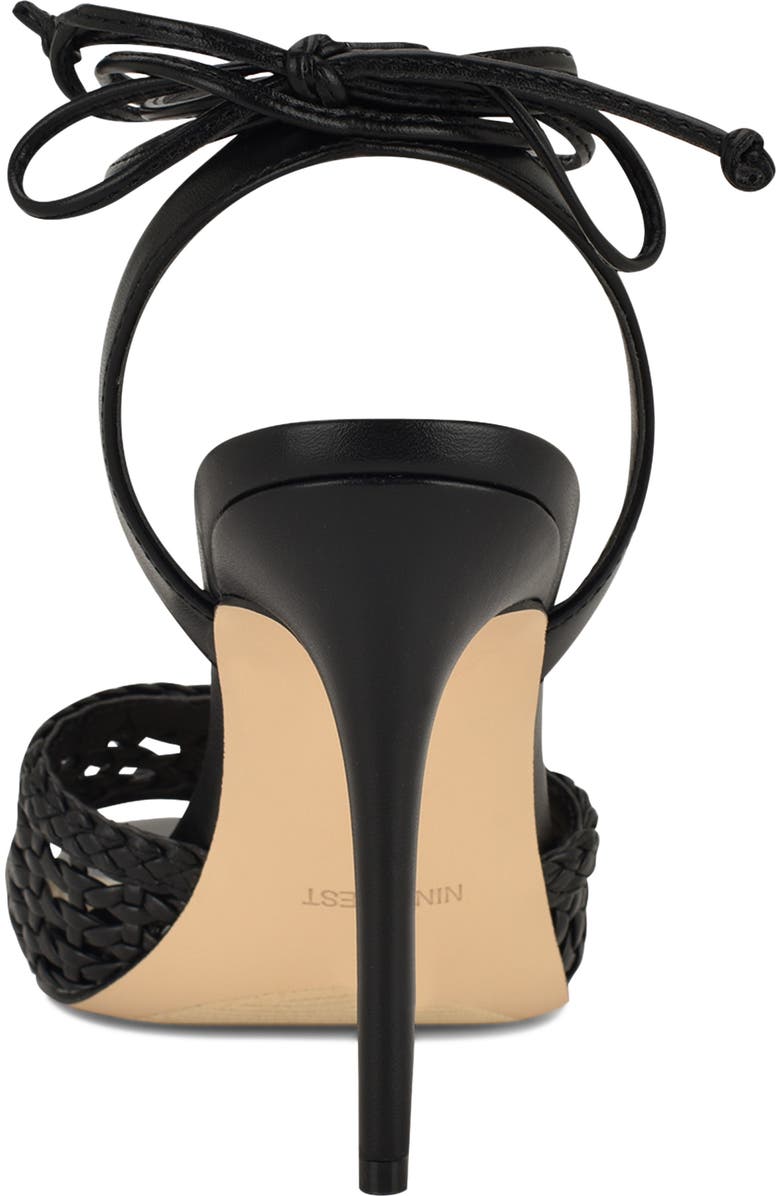 Nine West Merta Stiletto Sandal, Alternate, color, Black