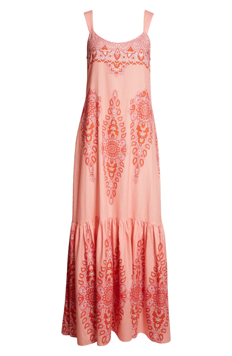 Etro Paisley Cotton & Silk Maxi Dress, Alternate, color,